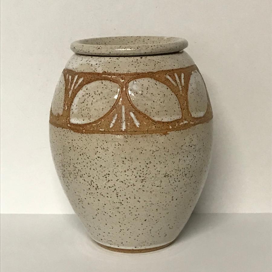 Urn by Janell at Midfire Pottery Studio