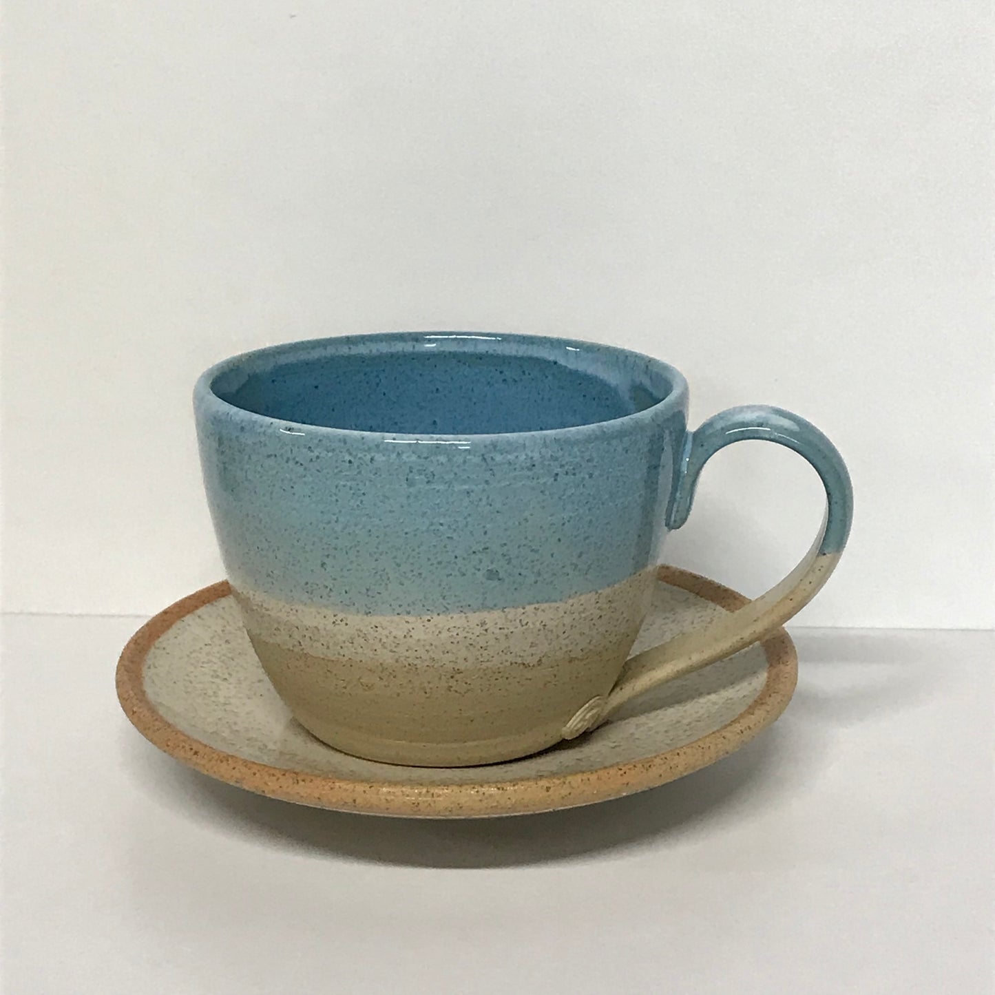 Tea cup & saucer - Powder Blue